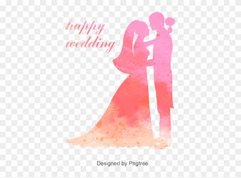 Wedding Couple, Happy Wedding, Wedding Vector, Romance - Wedding Cake Topper Silhouette Groom And Bride, Acrylic