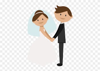 Wedding Couple Icon - Transparent Background Wedding Clipart