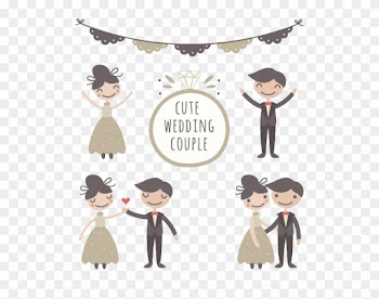 Wedding Couple Marriage Drawing Bridegroom - Wedding