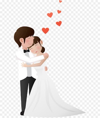Wedding couple Romance - Vector love each other 