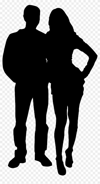 Wedding, Couple, Silhouette, Love, Relationship - Man And Woman Silhouette Png
