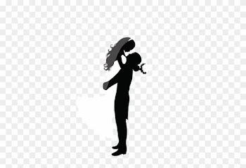 Wedding Couple Silhouettes Png Clip Art - Vector Marriage