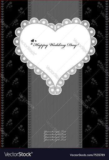 Wedding Day background or card vector image