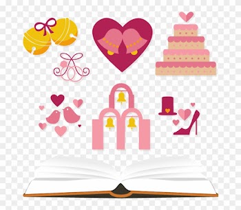 Wedding Diary - Wedding Heart Logo Vector Free