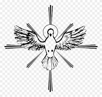Wedding Doves Clipart 12, Buy Clip Art - Holy Spirit Dove Drawing