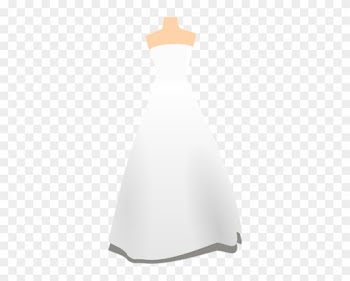 Wedding Dress Clip Art At Clker - Cartoon Wedding Dress Png