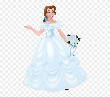 Wedding Dress Clipart Belle - Belle White Dress Png