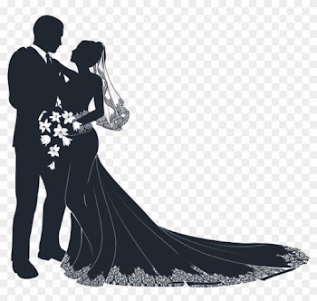 Wedding Dress Clipart Wedding Ceremony - Wedding Couple Vector Png