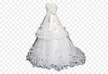 Wedding Dress, Dress, Satin, Gown PNG