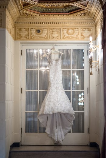 Wedding Dress Hang on Window