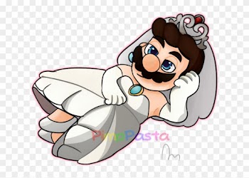 Wedding Dress Mario By Colourpastelpuppy - Drawing