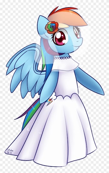 Wedding Dress - Mlp Rainbow Dash Wedding Dress