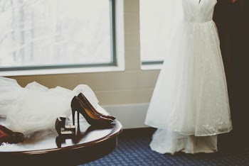 Wedding Dress Near Window