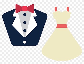 Wedding Dress Suit Clip Art - Suit And Dress Cartoon