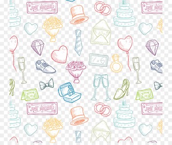 Wedding Euclidean vector Download - Color wedding elements 