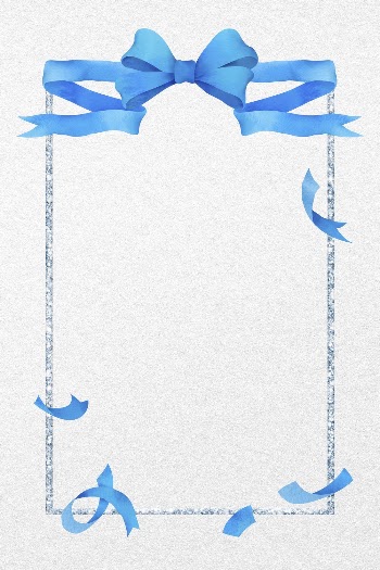 Wedding frame background, blue bow | Free Photo - rawpixel