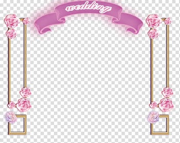 Wedding frame illustration, Icon, Wedding door head design transparent background PNG clipart