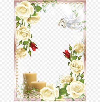 Wedding frame PNG 