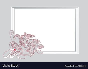 Wedding frame vector image