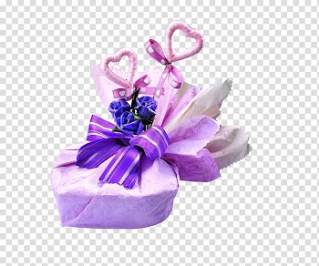 Wedding Gift Love, Purple Gift transparent background PNG clipart
