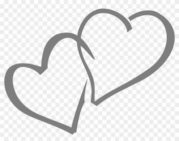 Wedding, Hearts Double Silver Couple Valentine Love - Silver Hearts Clip Art