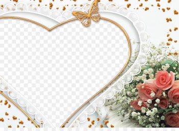 Wedding High-definition video 1080p Wallpaper - Heart Photo Frame Png 