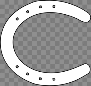 Wedding Horseshoe Black Clipart
