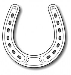 Wedding Horseshoe Black Clipart