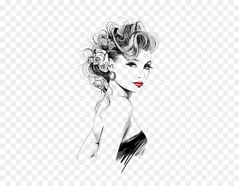 Wedding invitation Ansichtkaart Greeting card Name day Birthday - Fashion elegant woman 