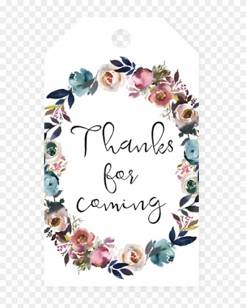 Wedding Invitation Baby Shower Greeting &amp; Note Cards - Free Floral Tag Templates