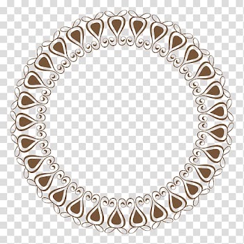 Wedding invitation Baby shower Paper Label Template, Circle Frame transparent background PNG clipart