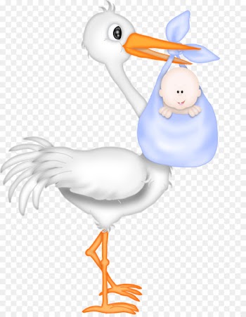 Wedding invitation Baby shower Stork Infant - Use These Baby Vector Clipart 