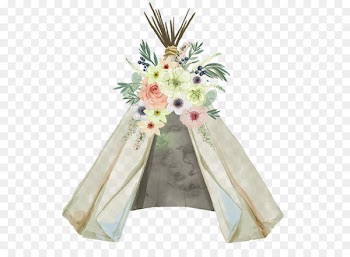 Wedding invitation Baby shower Tipi Glamping Dreamcatcher - boho 