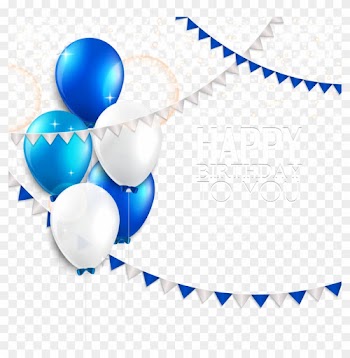 Wedding Invitation Balloon Birthday Greeting Card - Globos Azules En Png