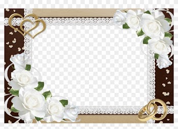 Wedding Invitation Border Designs Png - Wedding Photo Frame Png