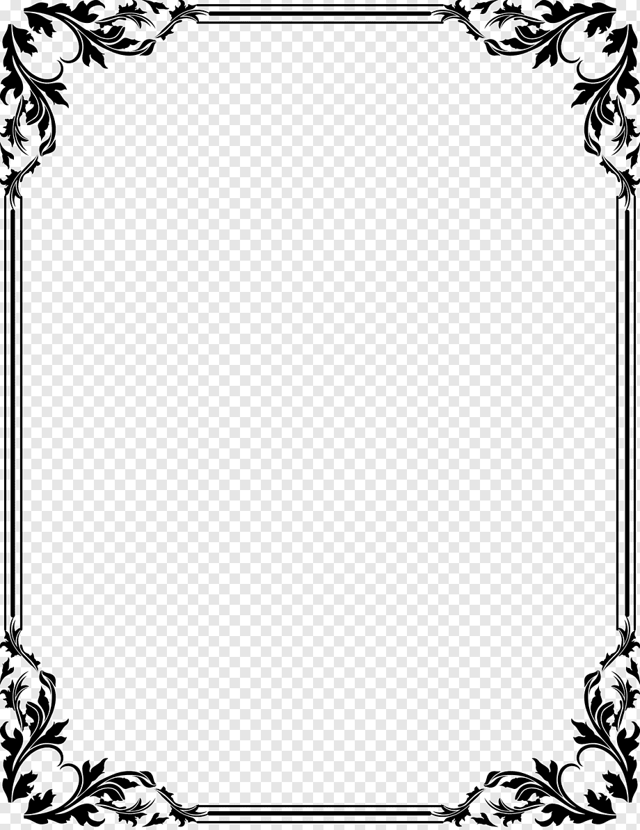 Wedding invitation Borders and Frames, white frame, border, white, leaf png