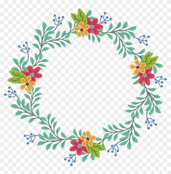 Wedding Invitation Branch Convite Clip Art - Floral Wreath Clipart Free