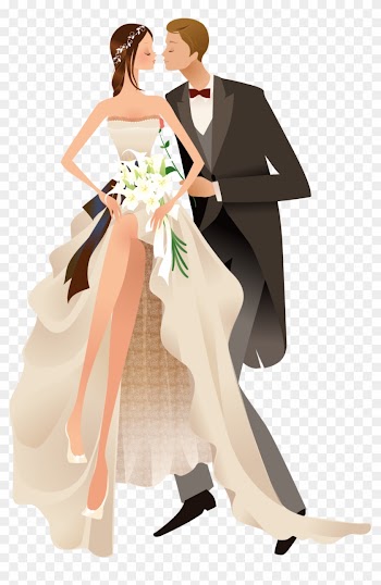 Wedding Invitation Bride Clip Art - Free Wedding Vectors Ai