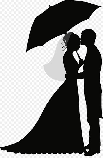 Wedding invitation Bride Silhouette - chinese wedding 