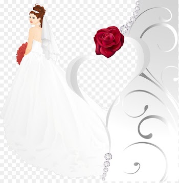 Wedding invitation Bride - Vector wedding 