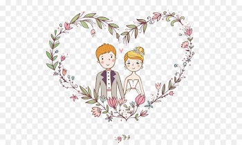 Wedding invitation Bridegroom - Bride and groom 