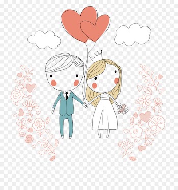 Wedding invitation Bridegroom - Bride and groom 