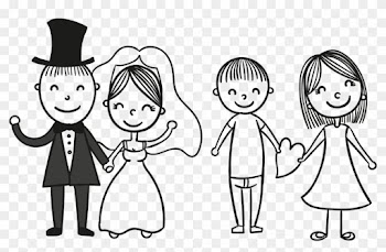 Wedding Invitation Bridegroom - Bride And Groom Cartoon