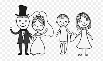 Wedding Invitation Bridegroom - Bride And Groom Cartoon