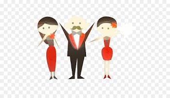 Wedding Invitation, Bridegroom, Bride, Cartoon, Art PNG