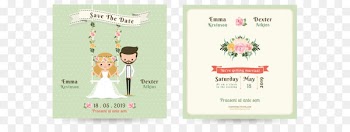 Wedding invitation Bridegroom - Cartoon wedding invitation design 