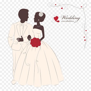 Wedding invitation Bridegroom Clip art - Bride and groom 
