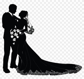 Wedding Invitation Bridegroom Clip Art - Bride And Groom Vector