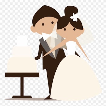 Wedding Invitation Bridegroom Clip Art - Gelin Damat Cizimleri