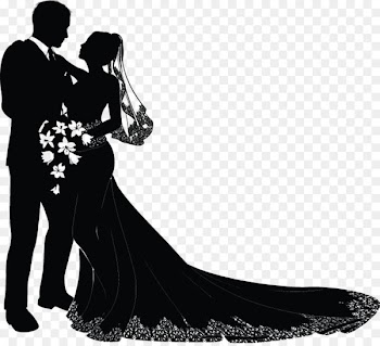 Wedding invitation Bridegroom Clip art - Marriage silhouette 